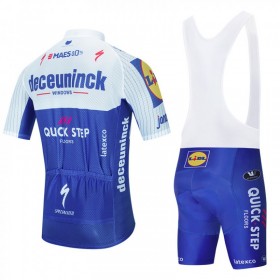 Conjunto Maillot + Culotte Corto con tirantes 2020 Deceuninck-Quick-Step N001